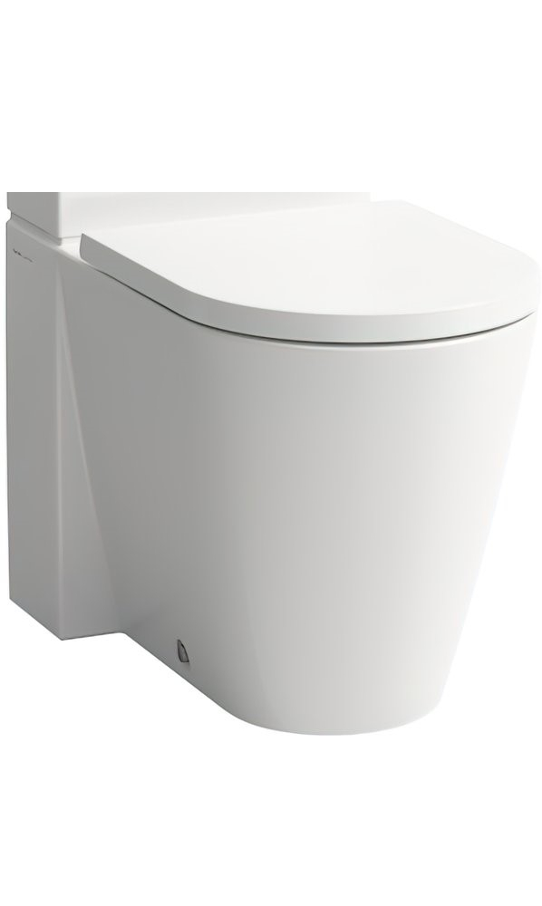 Чаша напольного унитаза с сиденьем микролифт Laufen Kartell 8.2433.7.000.000.1+8.9133.1.000.000.1 безободковая